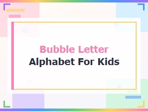 Printable Bubble Letter Alphabet for Kids – Fun Abc Bubble Letters